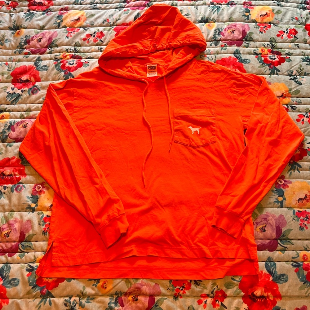 PINK Victoria's Secret Orange Hoodie